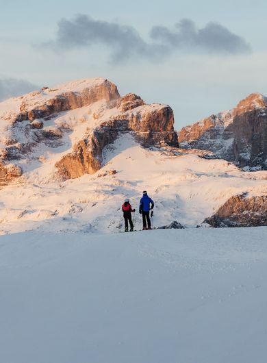 le Dolomiti innevate d'inverno